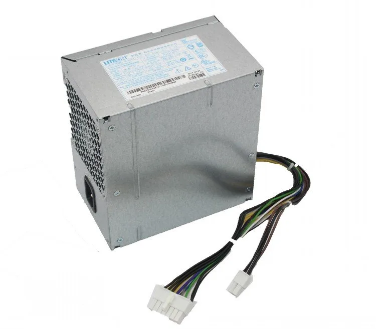 Rectangular metal power supply unit with 14-pin connector