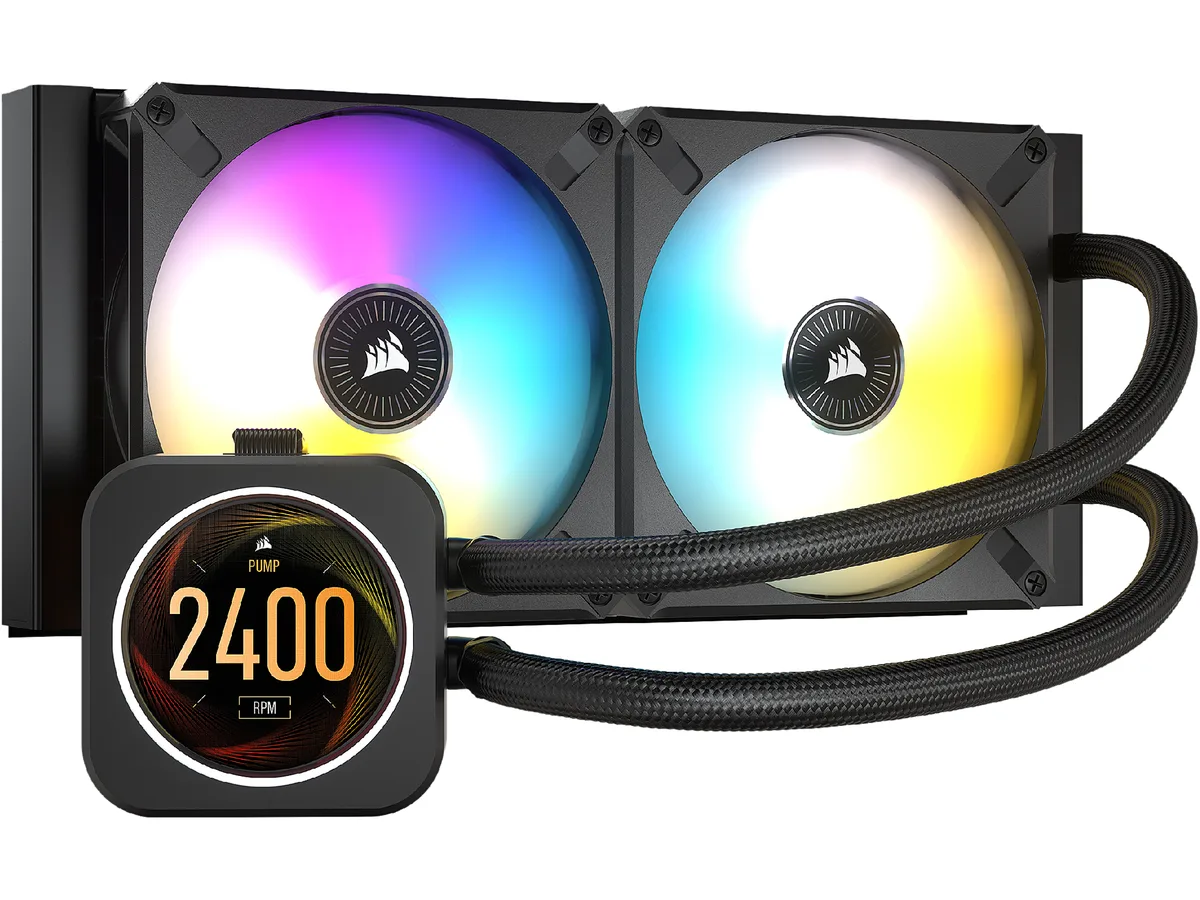 Corsair Corsair CW-9060061-WW H100i ELITE LCD liquid cooler — product photo