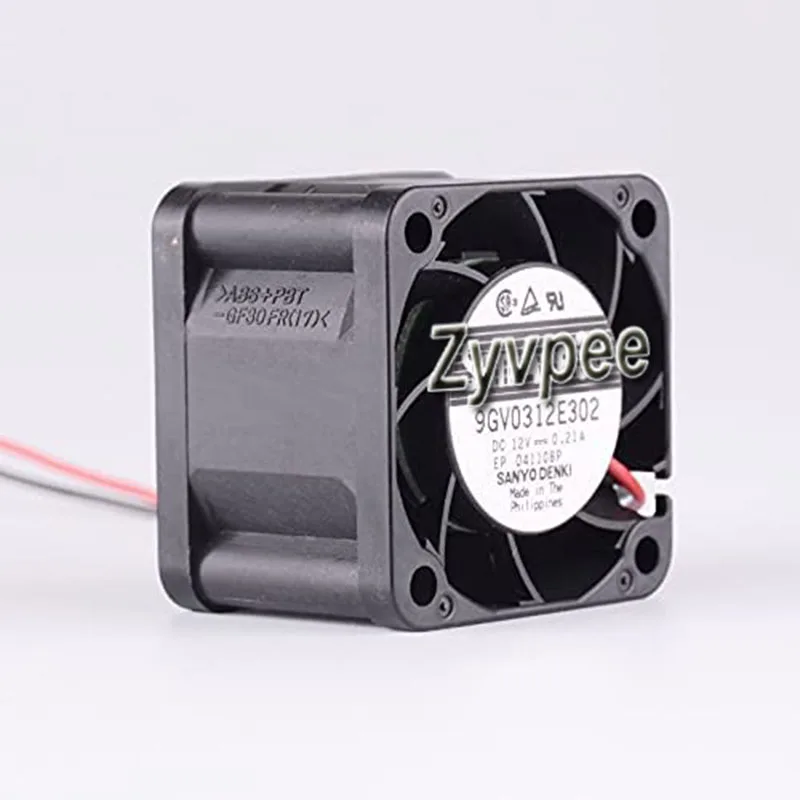 Zyvpee Zyvpee 9GV0312E302 38 mm 12 V .21 A 2 wire case fan — product photo