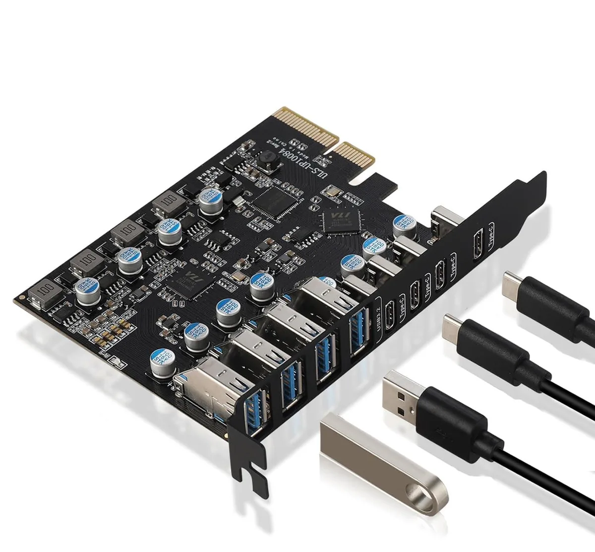 ESTONE ESTONE PCIE24A4C3.2 PCIe USB 3.2 8-Port 4C/4A 10Gbps — preces foto