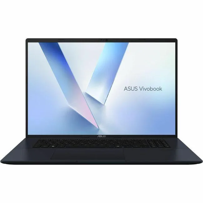 ASUS VivoBook 18 laptop in Quiet Blue finish, 18 inch display, closed clamshell view