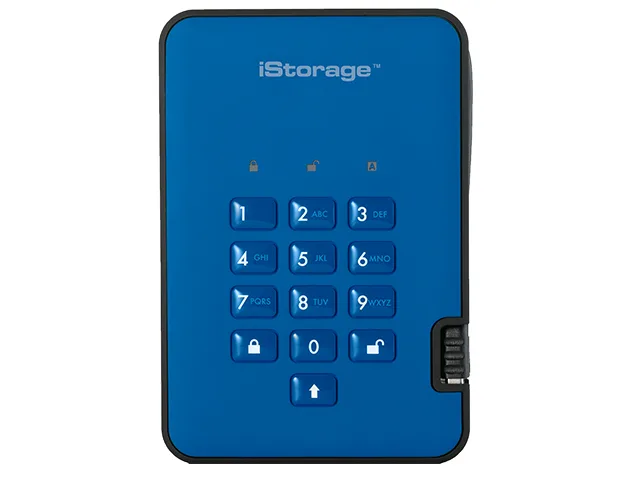 iStorage iStorage diskAshur2 1TB Blue portable hard drive — foto del producto