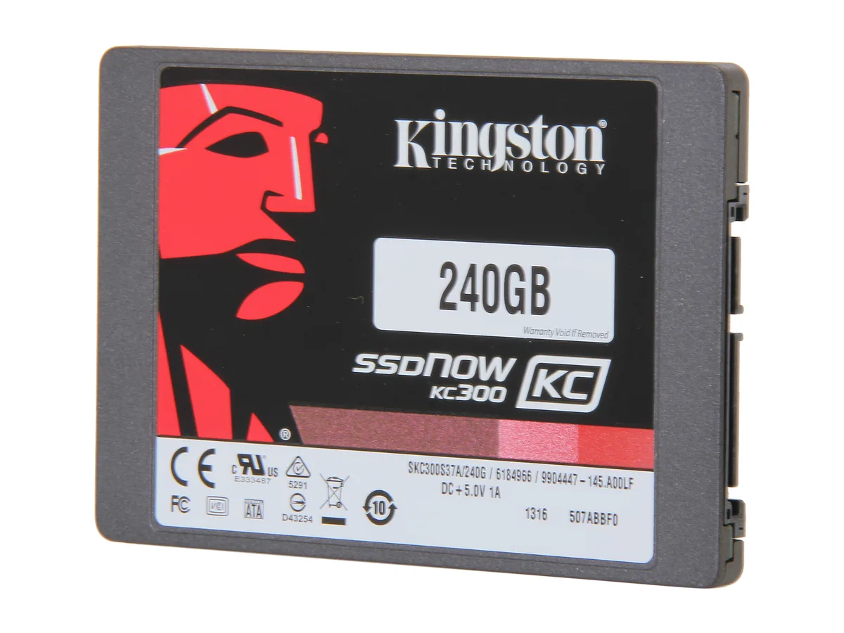 Kingston Technology Corp. Kingston Technology Corp. SKC300S37A/240G 2.5" 240GB SATA enterprise SSD — productfoto