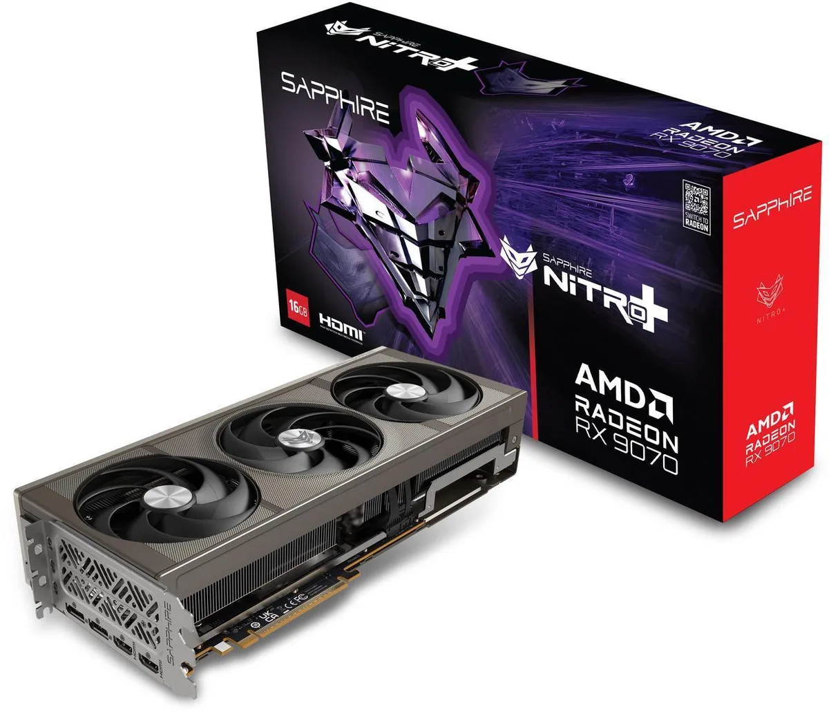 Sapphire Tech Sapphire Tech NITRO+ Radeon RX 9070 16GB GDDR6 graphics card — photo du produit