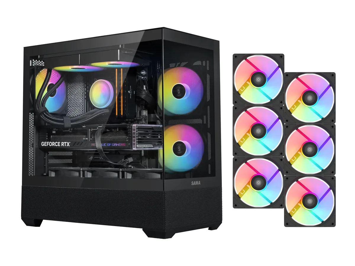 SAMA SAMA V40 Black ATX Mid Tower PC Case — product photo