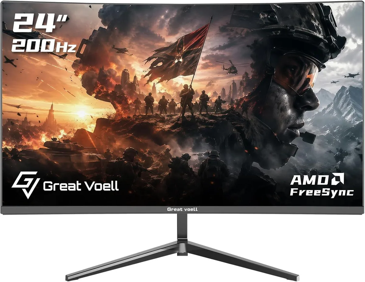 Great voell Great voell 24-inch 200Hz Curved Gaming Monitor — product photo