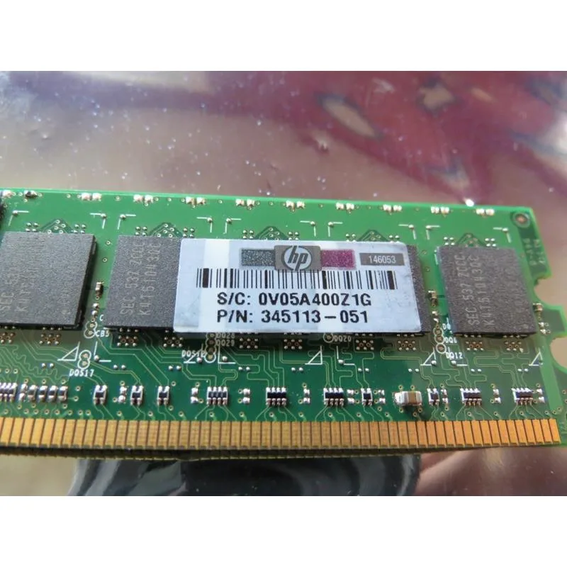 HP HP 345113-551 1 GB DDR2 ECC Registered 400 MHz PC2-23200 CL3 DIMM — 제품 사진