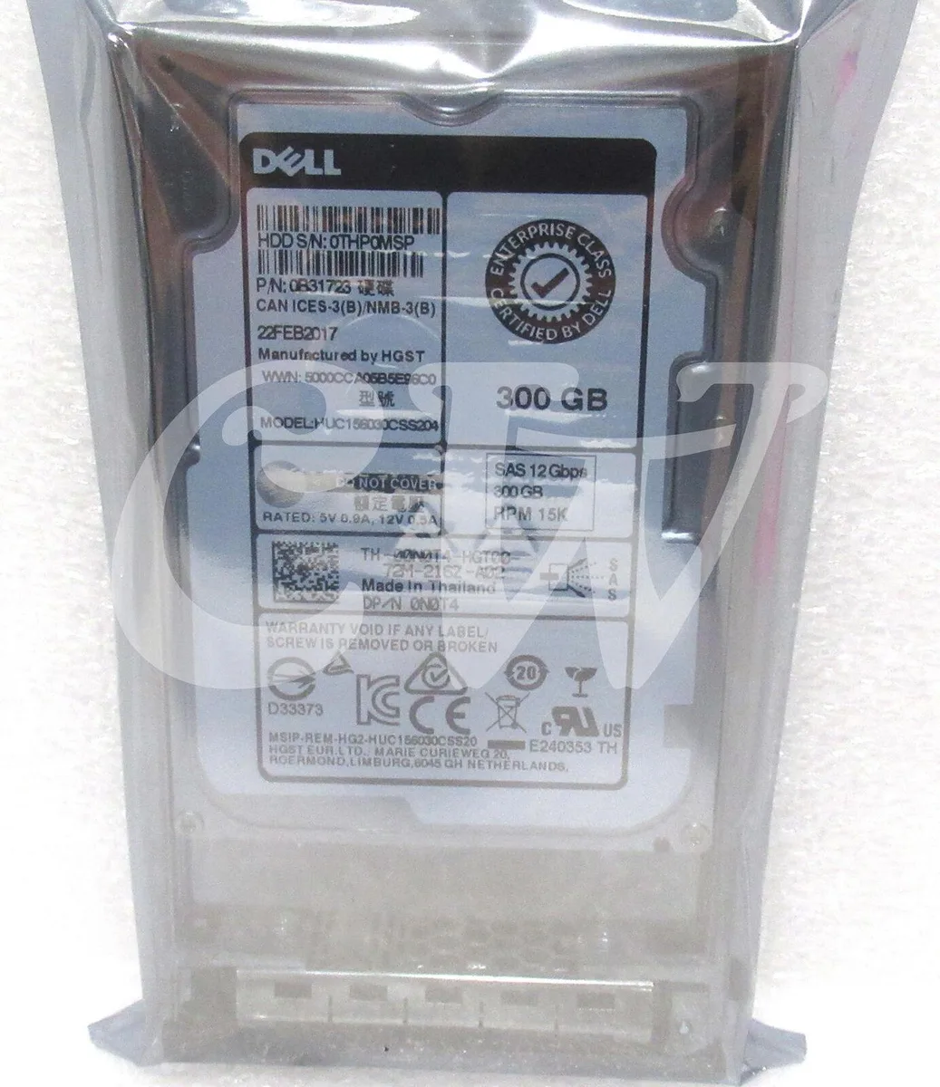 DELL DELL HUC156030CSS204 300GB 15000RPM 12Gbps 128MB 2.5in SAS internal hard drive — 商品写真