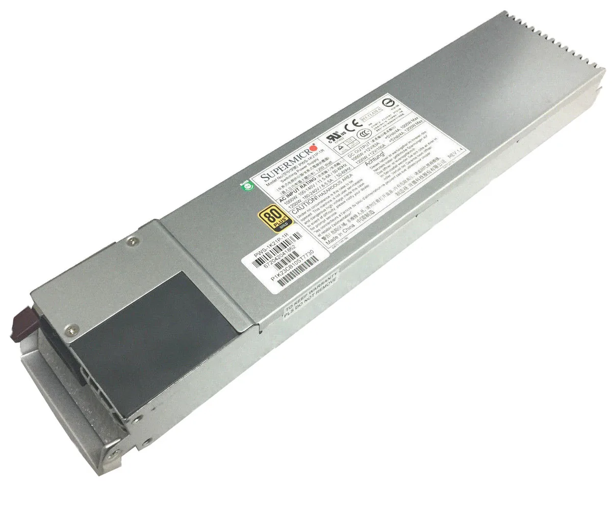 Supermicro Supermicro PWS-1K21P-1R 1200W 1U redundant server power supply — tuotekuva