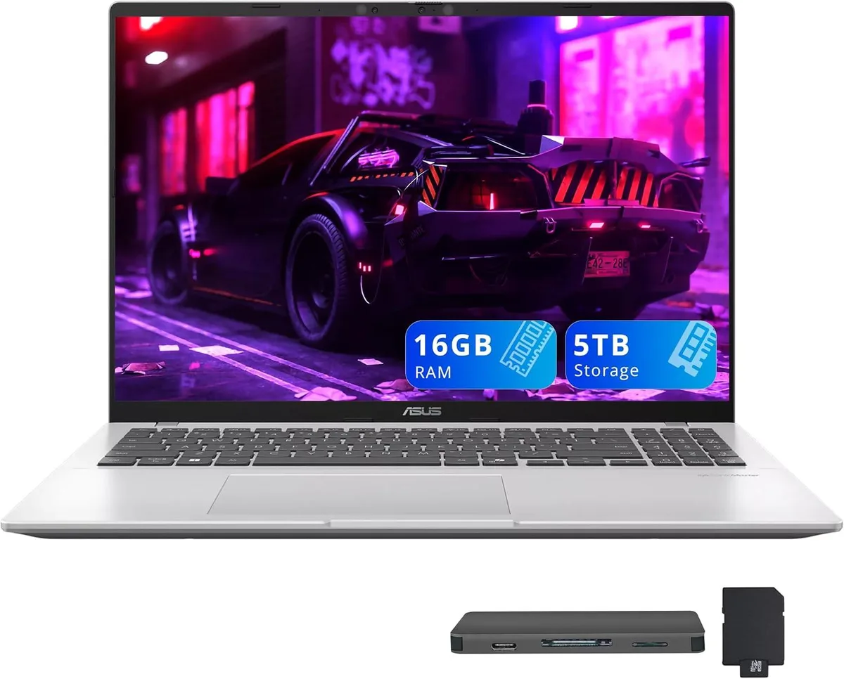 ASUS ASUS Vivobook 16" WUXGA Snapdragon X X1-26-100 16GB DDR5 4TB SSD Silver business laptop — ภาพสินค้า