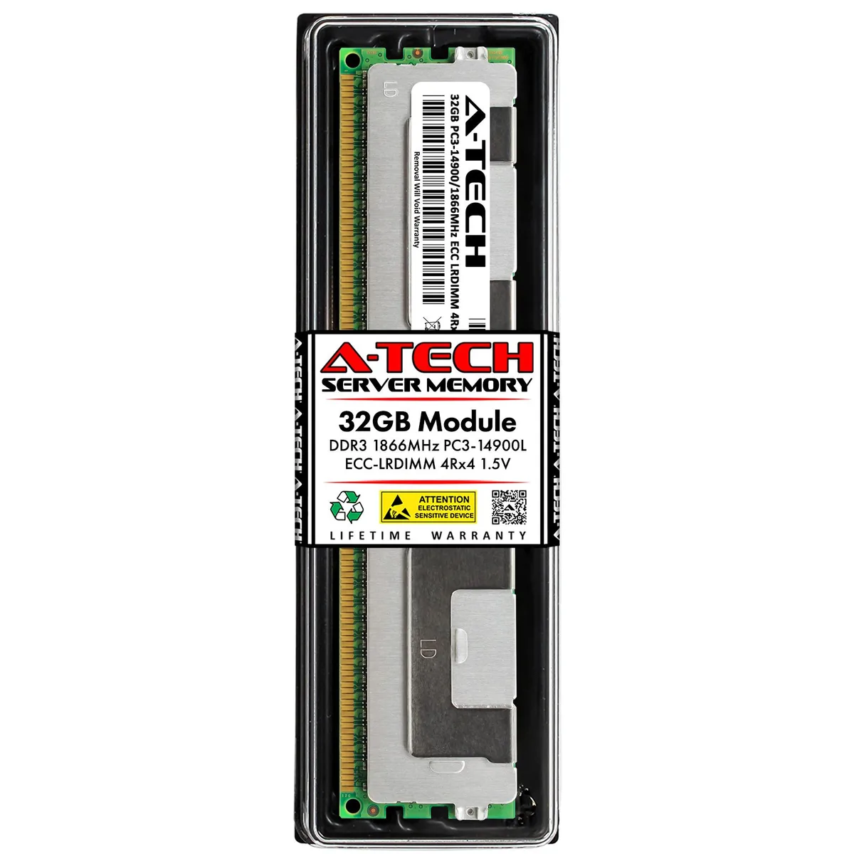A-Tech A-Tech 32GB DDR3 1866 ECC LRDIMM 4Rx4 Server Memory — 商品照片