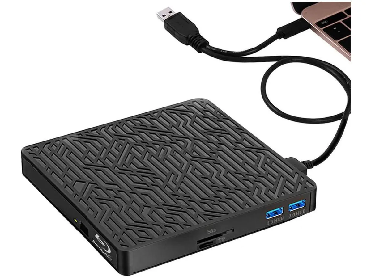 BONAEVER BONAEVER 5-in-1 External Blu-ray Drive USB 3.0 Type-C — zdjęcie produktu