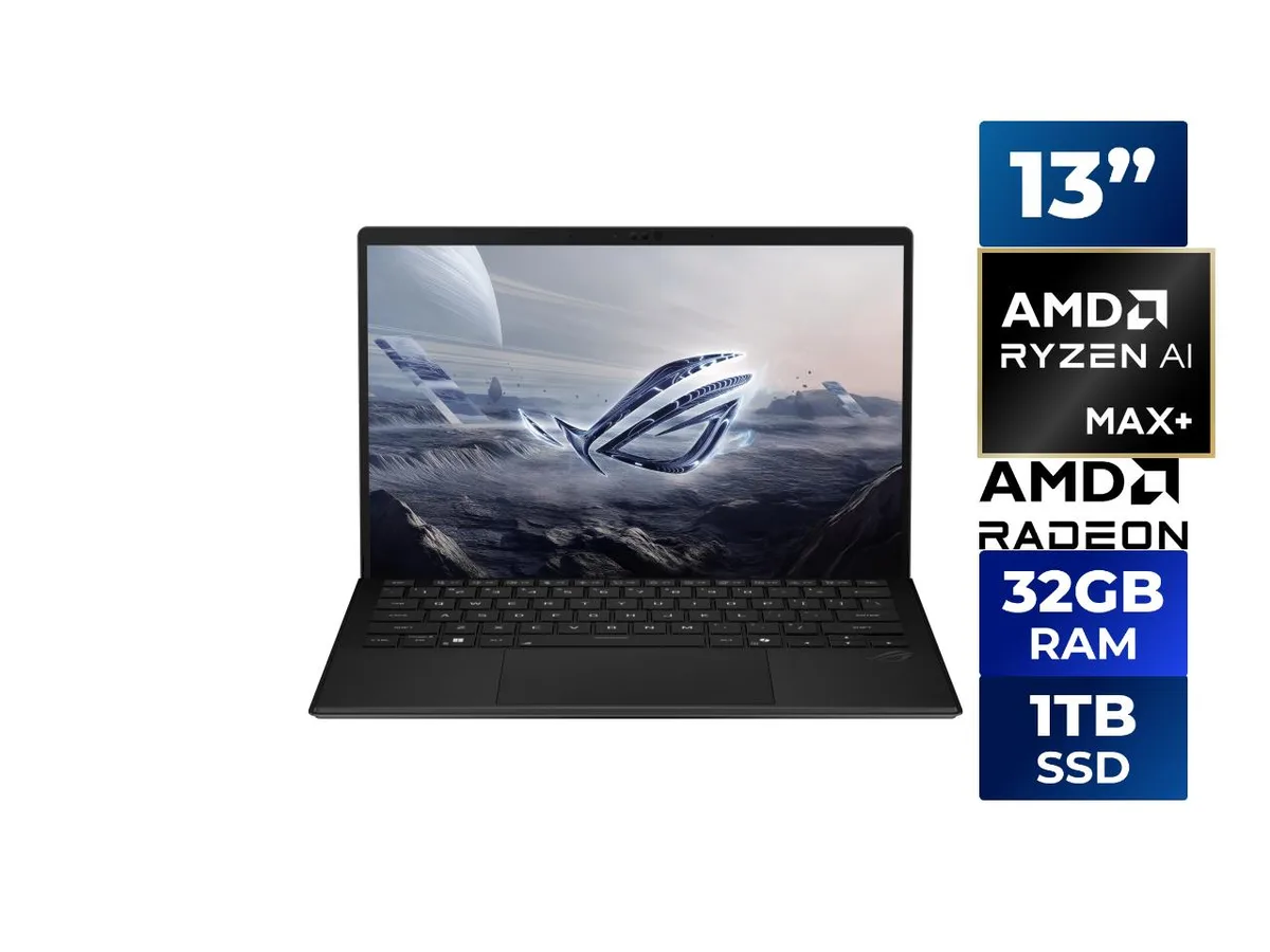 13-inch convertible laptop in off-black aluminium with kickstand