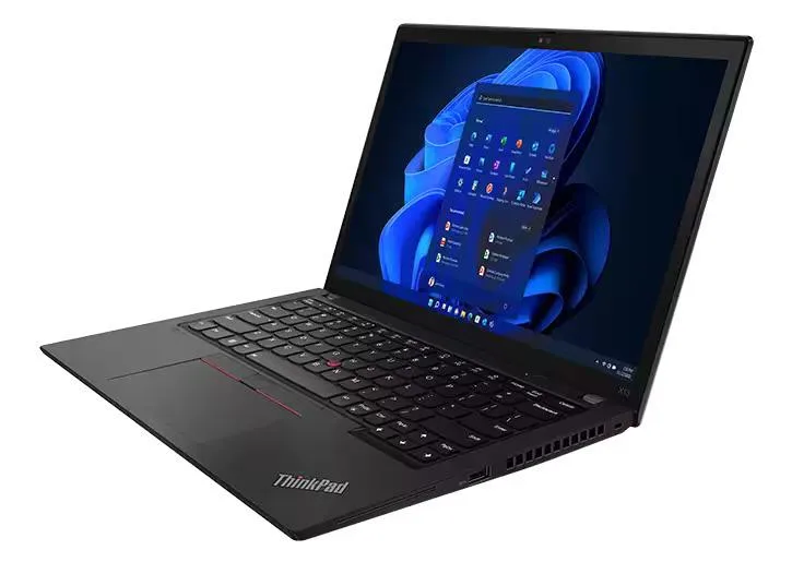 Black ThinkPad X13 Gen 3 laptop, 13.3 inch screen, matte finish