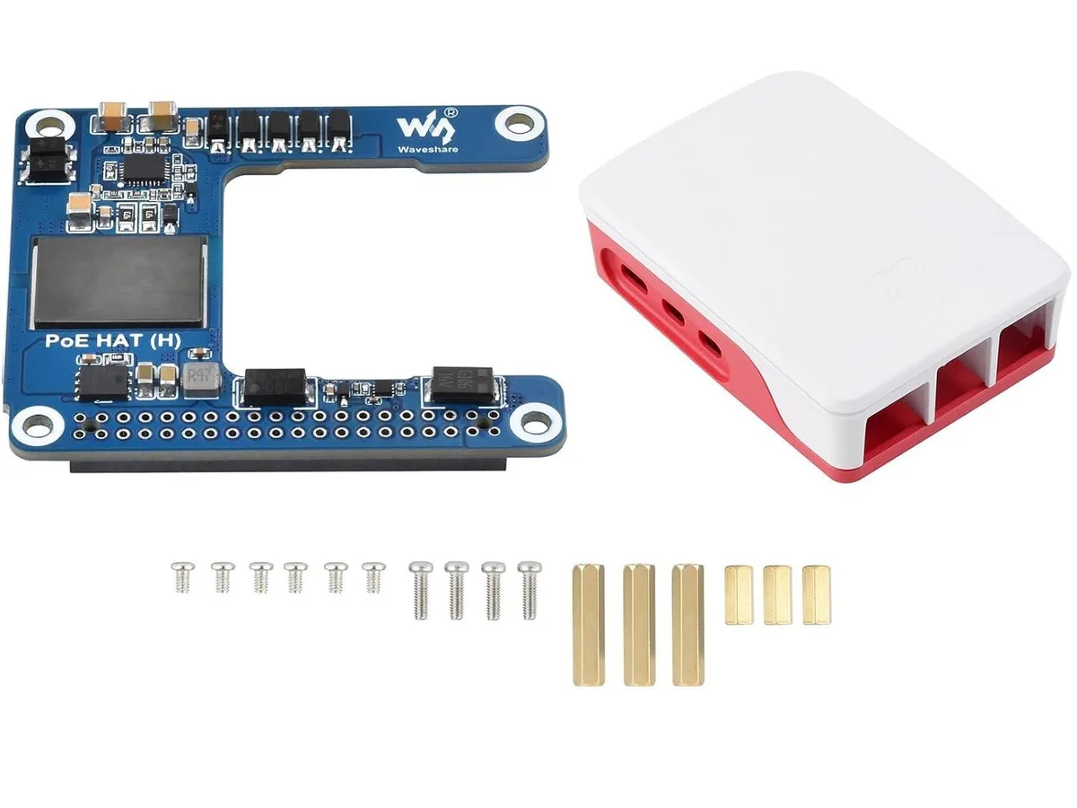 LORDWORLD LORDWORLD PoE HAT (H) with Case for Raspberry Pi 5 / CM 5 development board — 商品照片