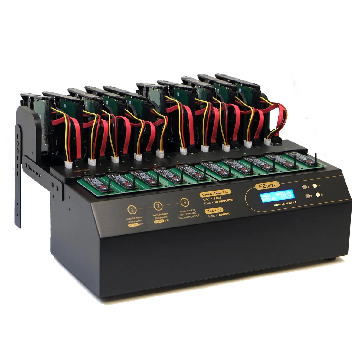 EZ Dupe, Inc. EZ Dupe NVMe Cyclone Pro 300 Duplicator 1-to-9 300MB/s — produktfoto