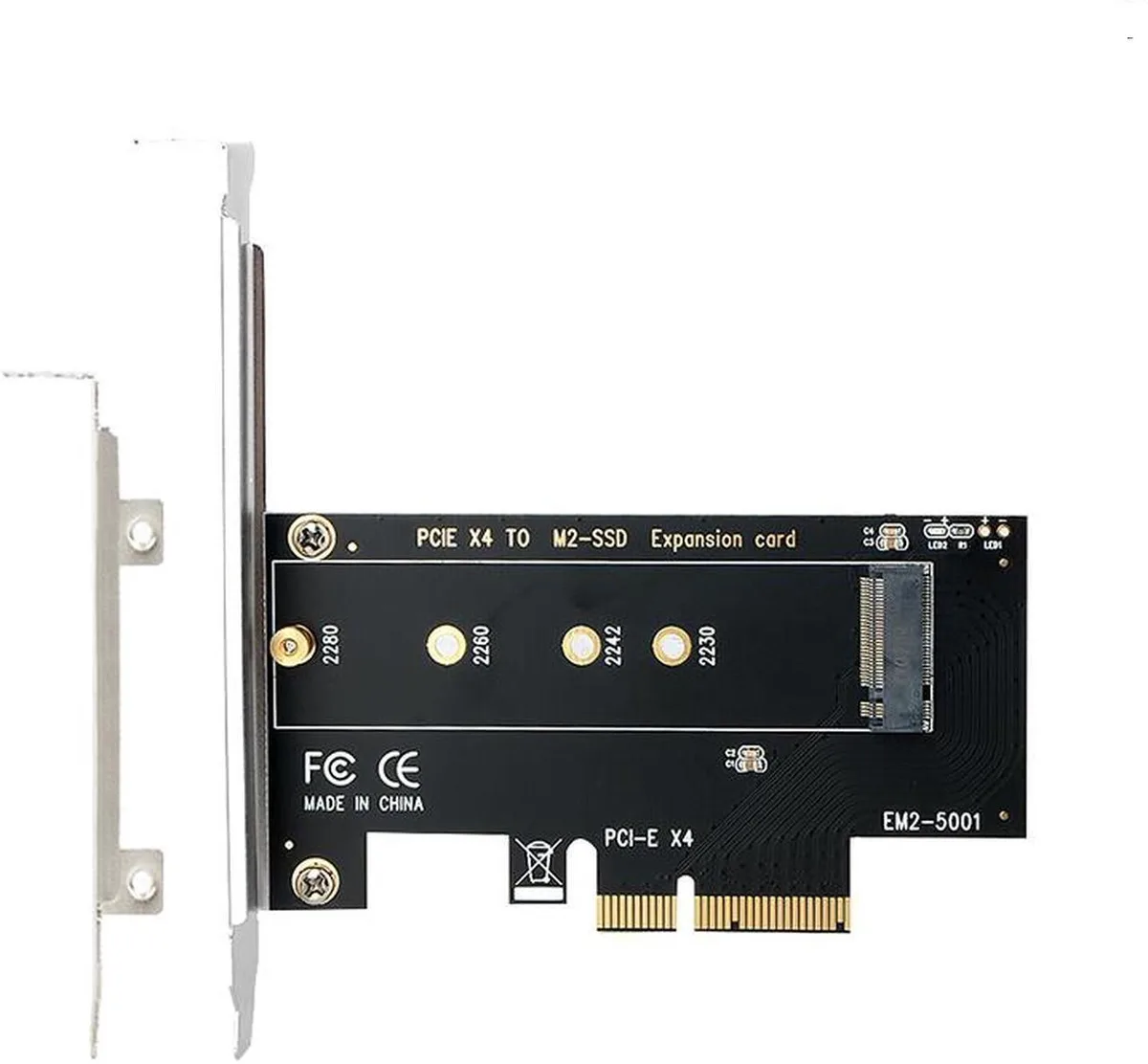 Vszerda Vszerda M.2 NVMe PCIe 3.0 x4 Adapter with Low Profile Bracket — 商品照片