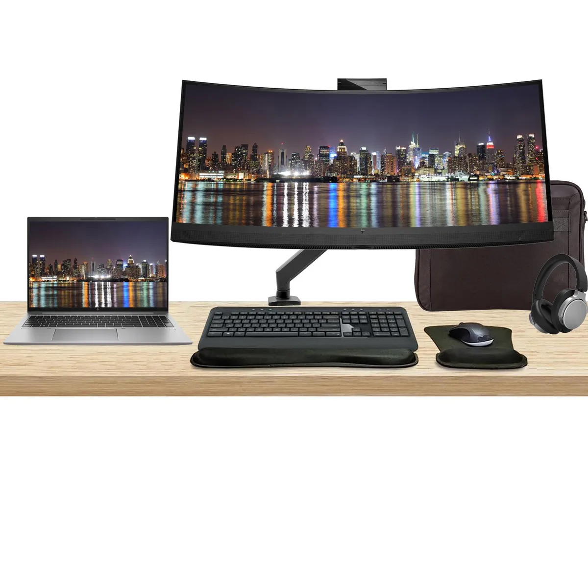 HP HP ZBook Firefly G10 16" i7 32GB 1TB T550 Z34c 34" MK540 Bundle — 商品写真