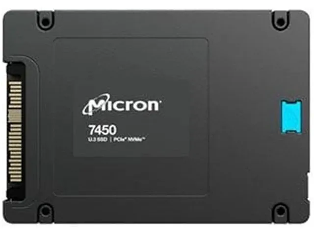 Micron Technology, Inc. Micron Technology, Inc. 7450 MAX MTFDKCC12T8TFS-1BC1ZABYY 12.8TB enterprise SSD — productfoto