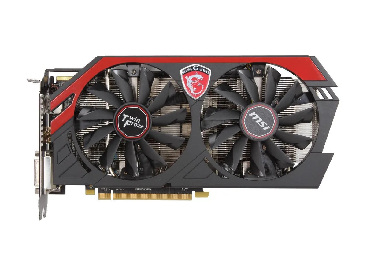 MSI Radeon R9 270 graphics card with dual-fan cooler and metal backplate