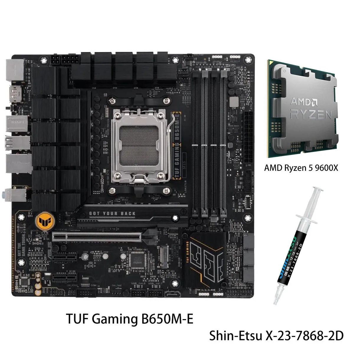 ASUS ASUS TUF Gaming B650M-E + Ryzen 5 9600X AMD motherboard & CPU combo — product photo
