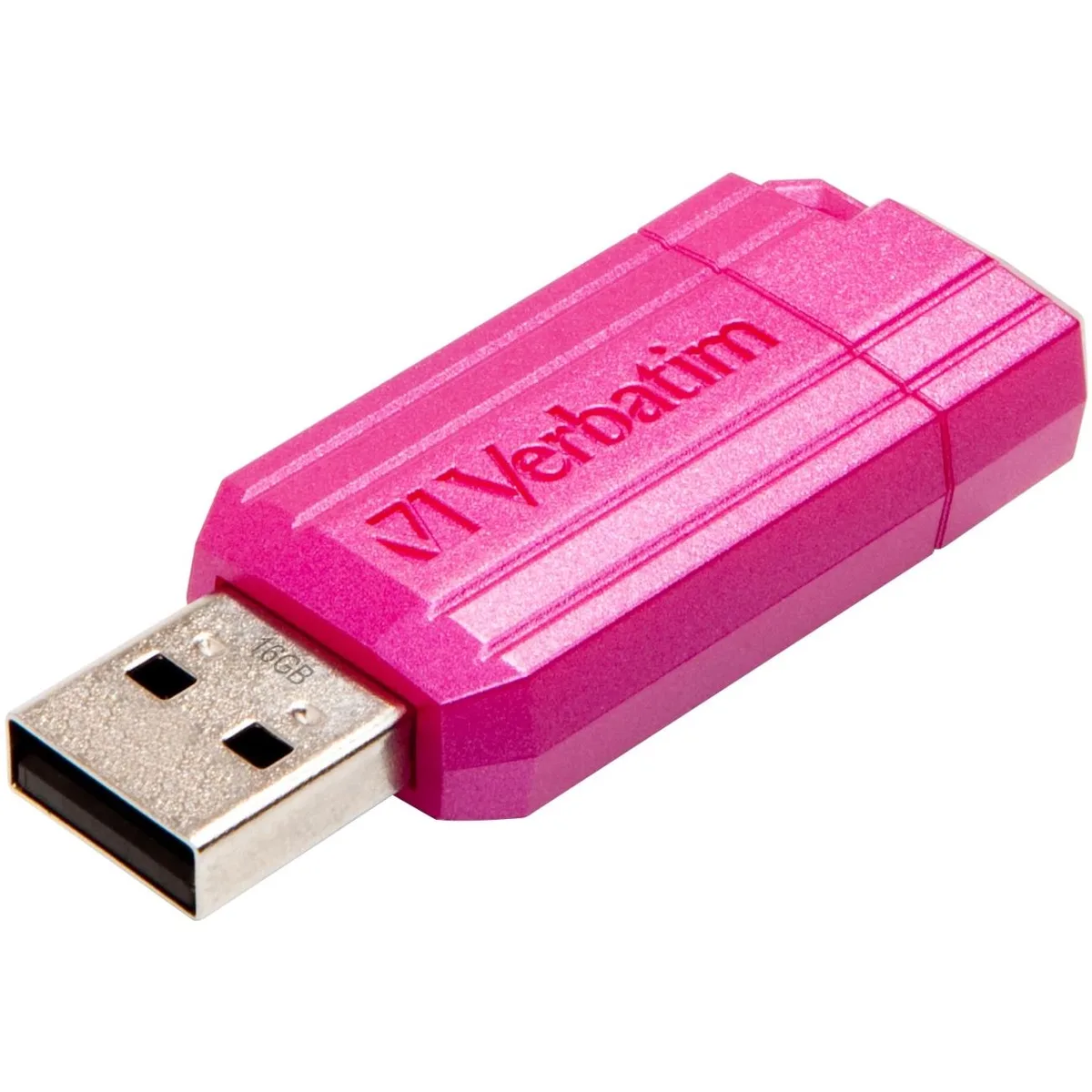 VERBATIM VERBATIM 49067 PinStripe USB 2.0 16GB flash drive Hot Pink — produktbild