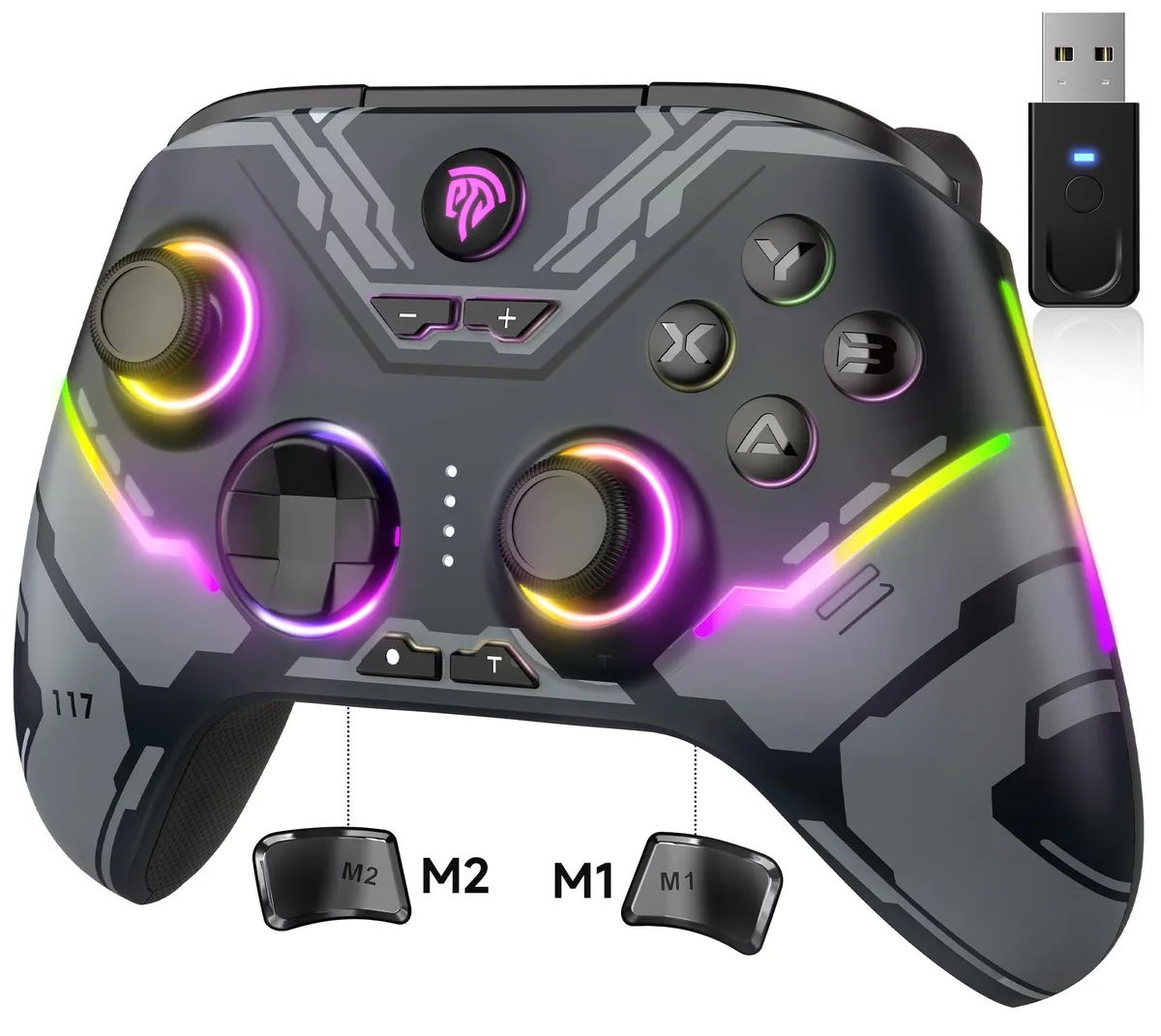  EasySMX X15 Hall Effect Game Controller Black — fotografie produktu