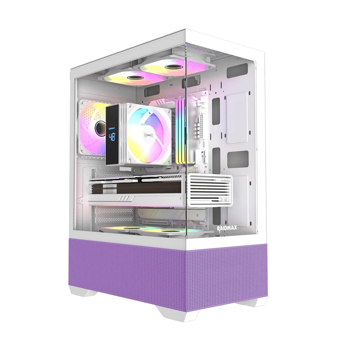 Raidmax Raidmax i802 VIBE Purple ATX Mid Tower PC Case — product photo