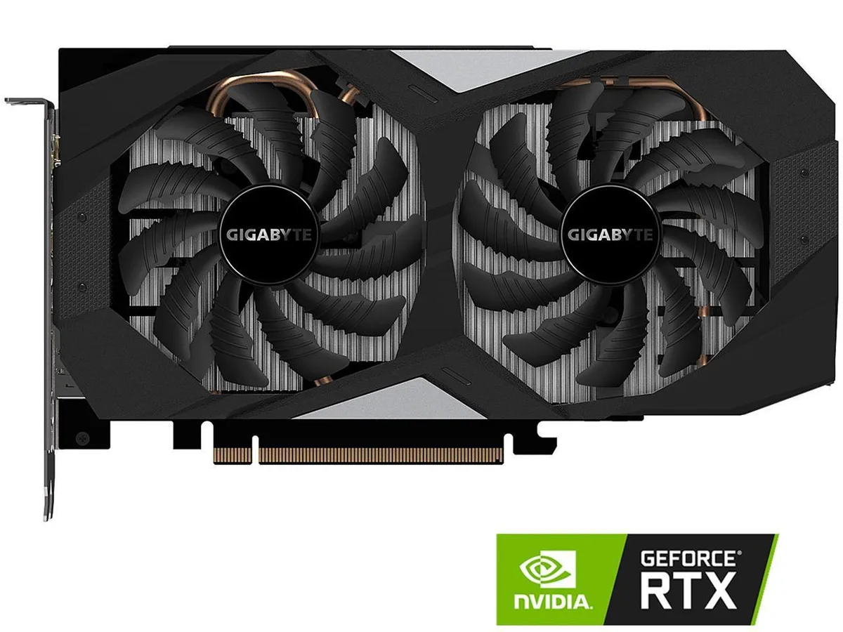 GIGABYTE RTX 2060 graphics card dual 90mm fans metal backplate