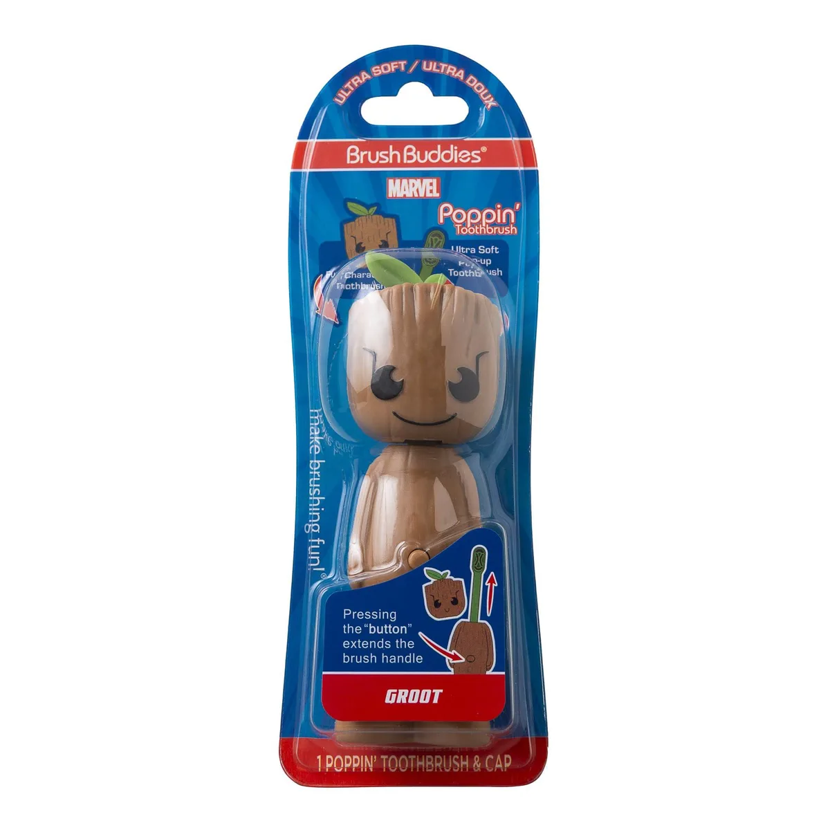  Brush Buddies Groot Manual Toothbrush Soft Bristles Green 32776 — product photo