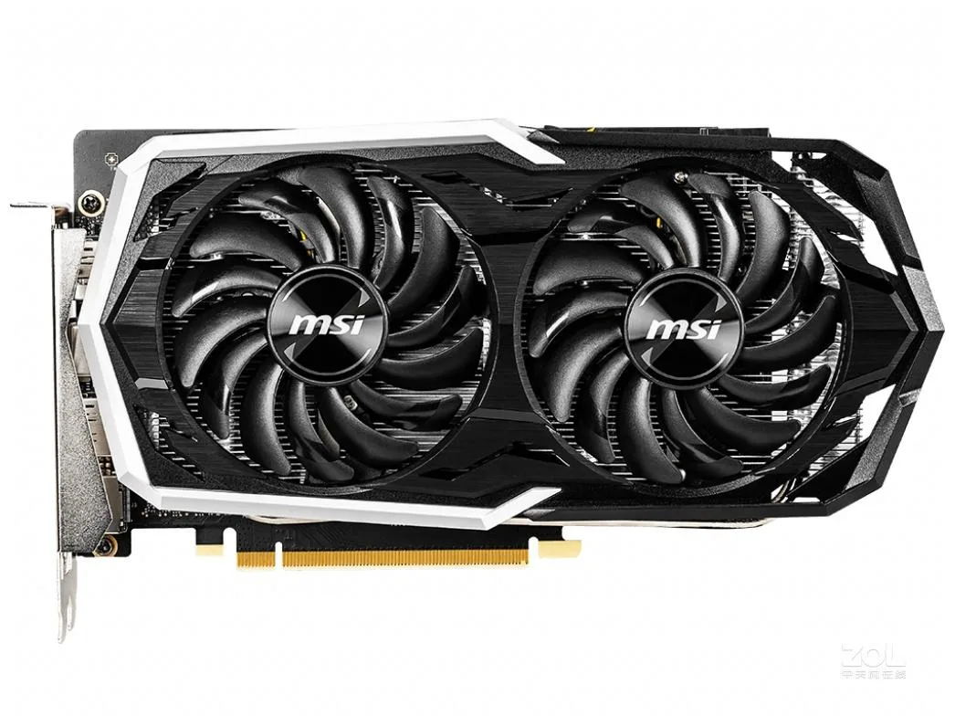 MSI GeForce GTX 1660Ti ARMOR graphics card dual fan black grey finish