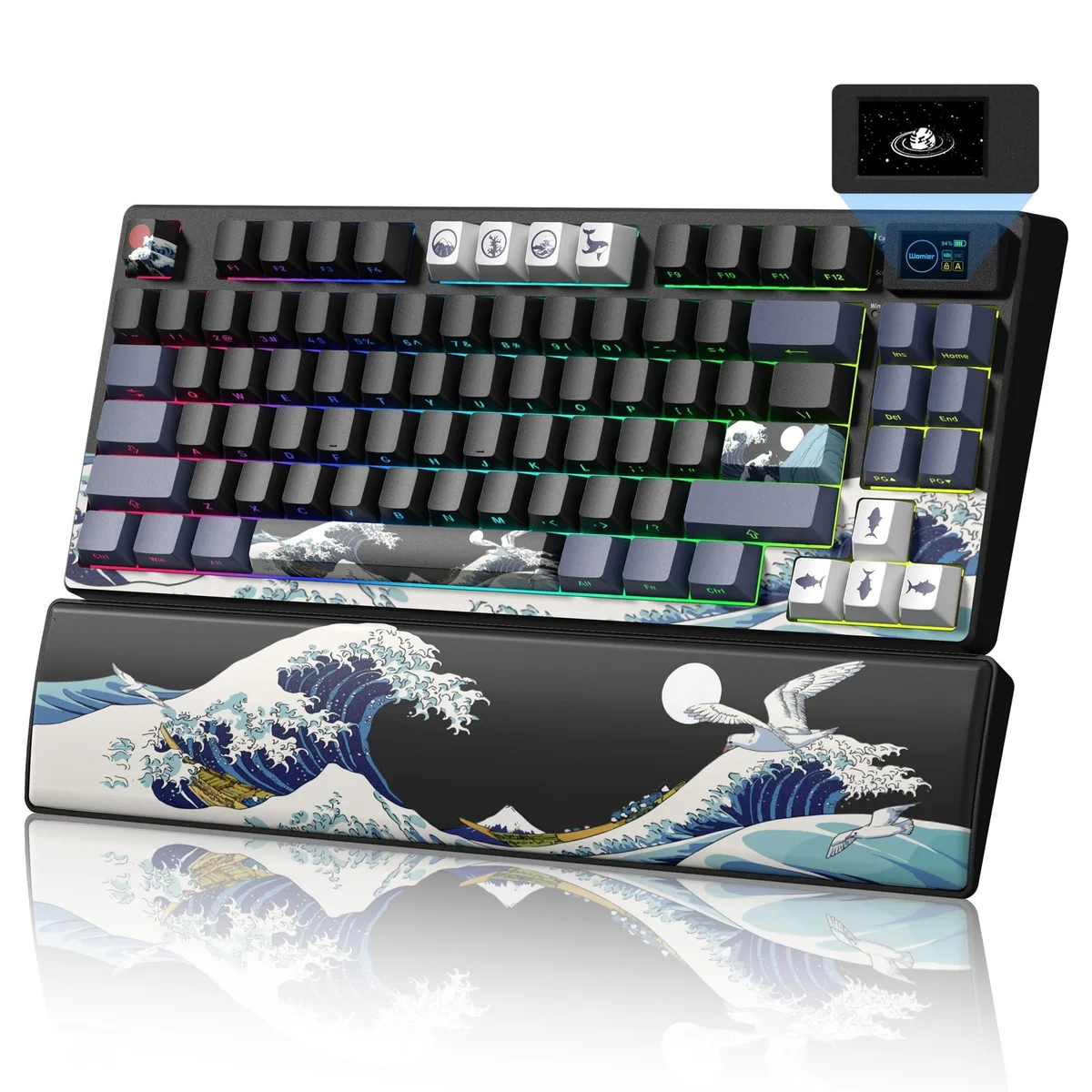 Womier Womier SK80 PRO 75% Gaming Keyboard Kanagawa Theme — photo du produit