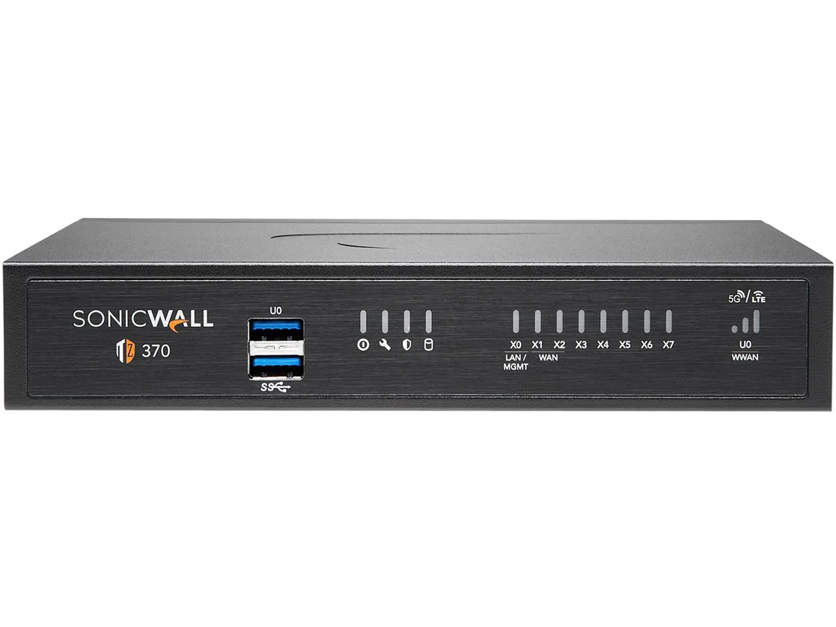 SonicWall SonicWall TZ370 firewall appliance 02-SSC-6820 2Y APSS — 商品照片