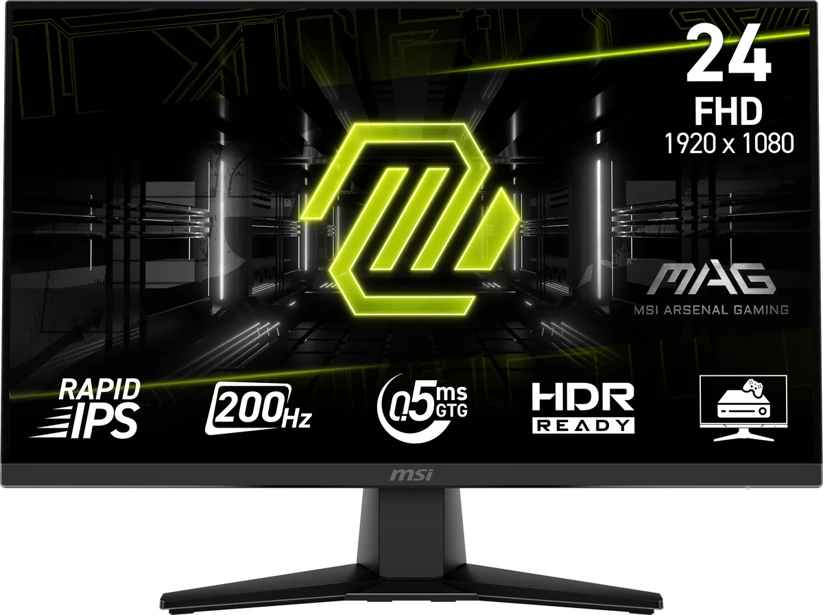 MSI MSI MAG 242F 23.8" 200Hz Rapid IPS gaming monitor — 商品写真