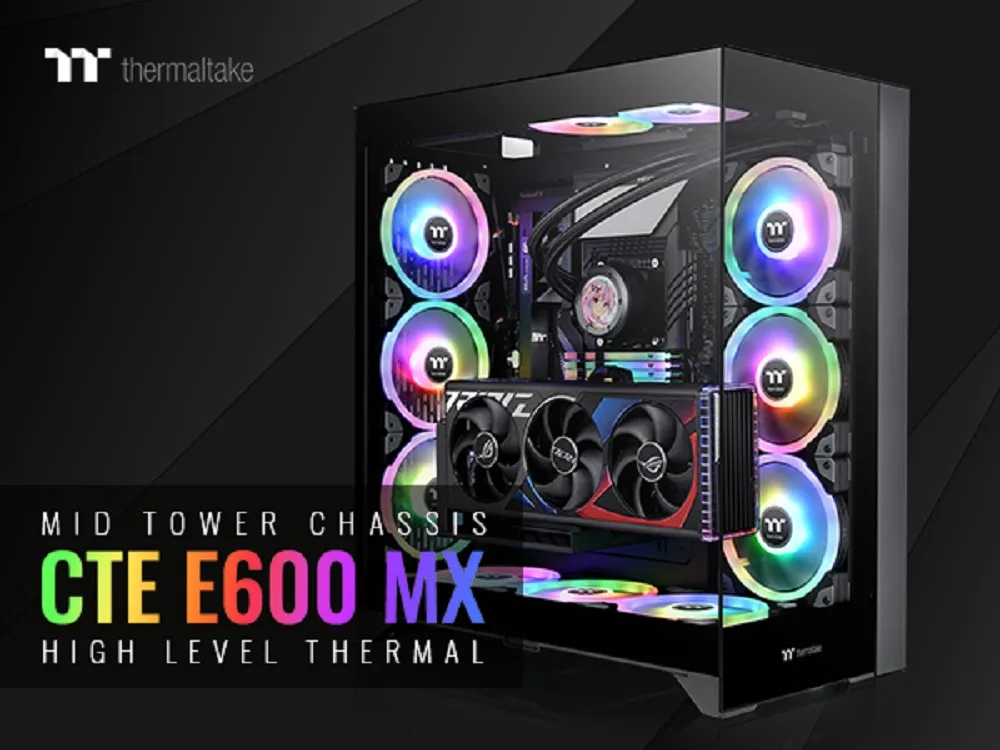 Thermaltake Thermaltake CTE E600 MX Black E-ATX Mid Tower PC Case CA-1Y3-00M1WN-00 — 商品照片