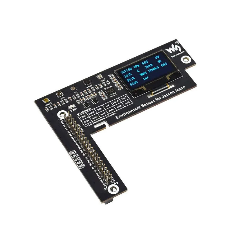LORDWORLD LORDWORLD Environment Sensors HAT for Jetson Nano 1.3inch OLED — produktfoto