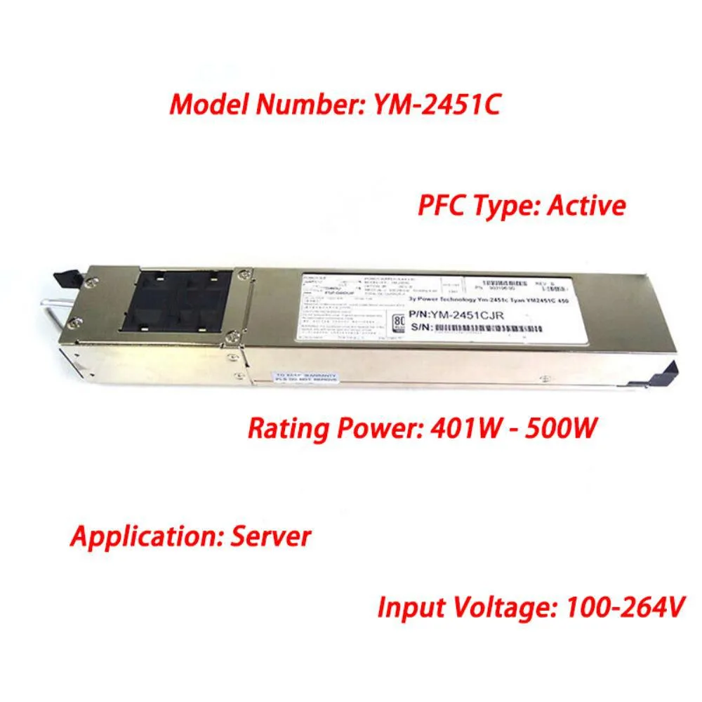 Graviton Graviton YM-2451C 450W redundant hot-swap server power supply — 제품 사진