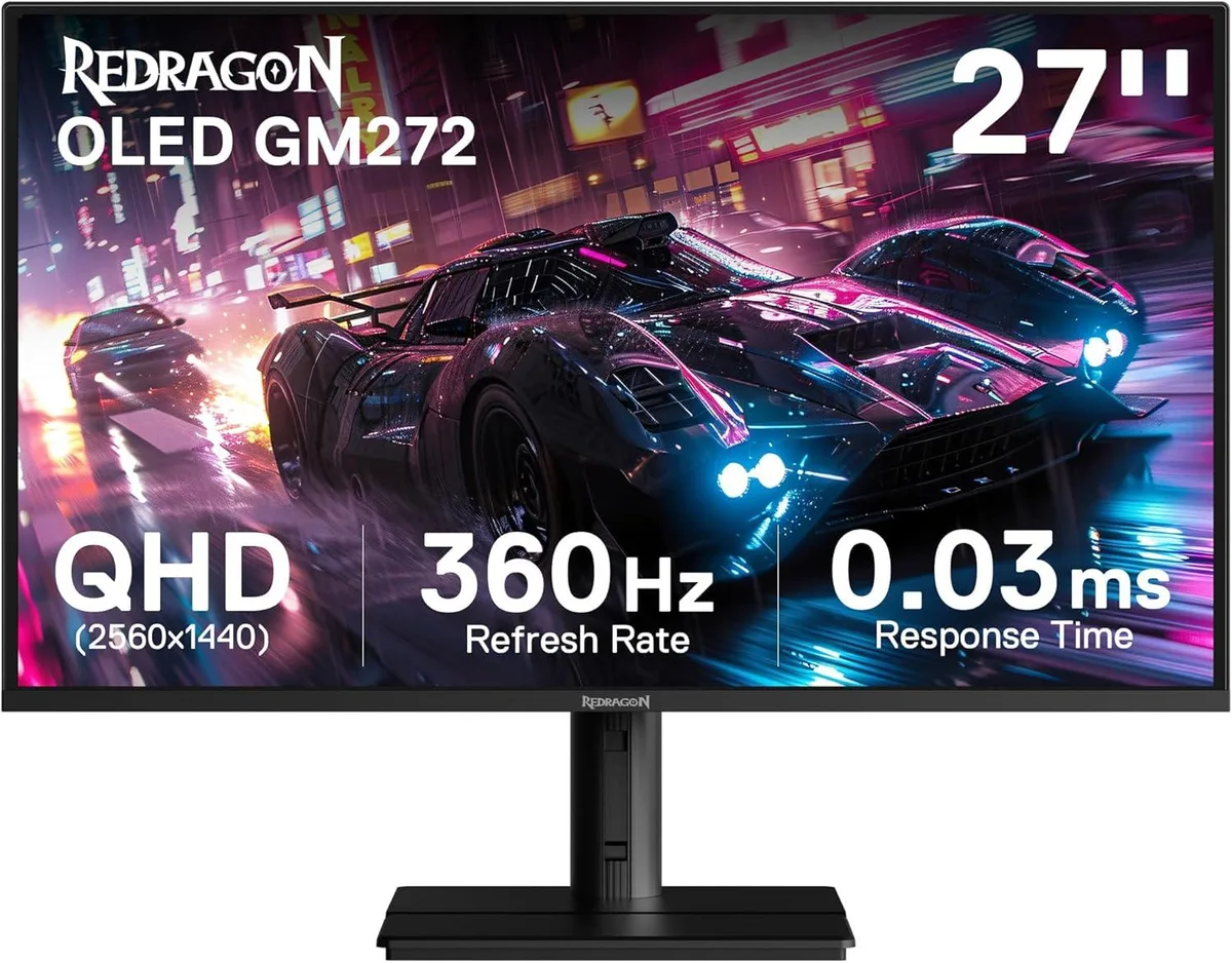 Redragon Redragon GM272 27" OLED Gaming Monitor QHD 360Hz 0.03ms — Produktfoto