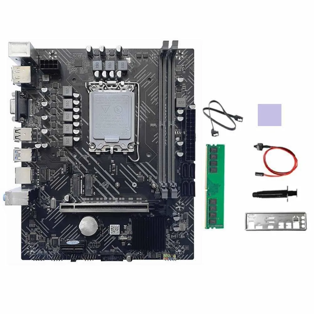 YINGHUA YINGHUA H610 server motherboard + DDR4 4G 2133Mhz RAM + Thermal Grease — product photo