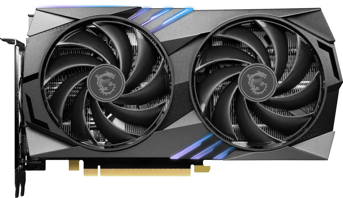 MSI GeForce RTX 4060 Ti Gaming X 16G dual-fan graphics card in black and silver