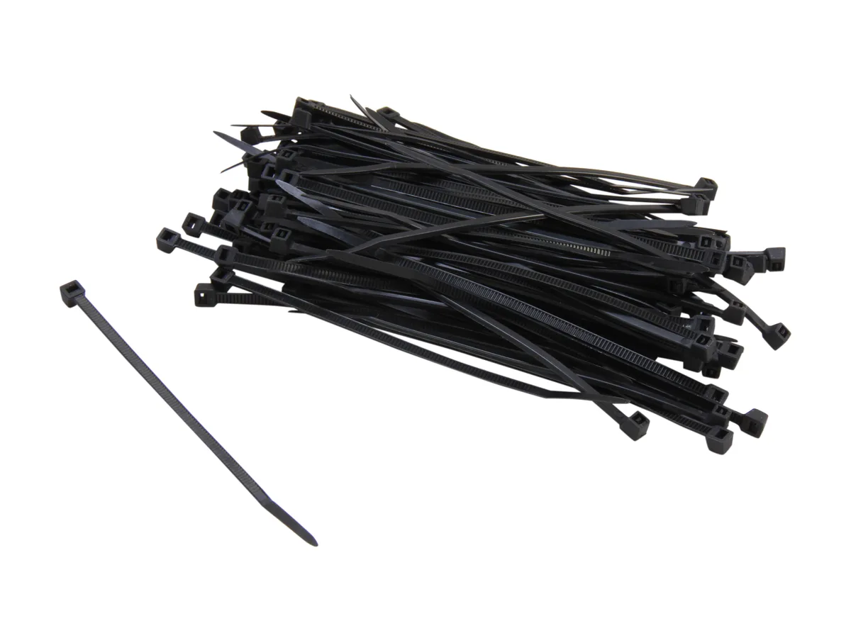 Nippon Labs Nippon Labs CT-4MINI-BK 4" Mini Cable Ties Black 100pcs — preces foto