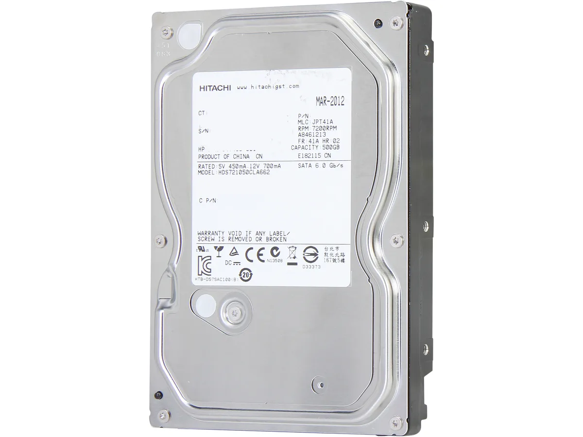 HGST HGST HDS721050CLA662 500GB 7200 RPM 16MB SATA 6.0Gb/s 3.5" internal hard drive — ภาพสินค้า