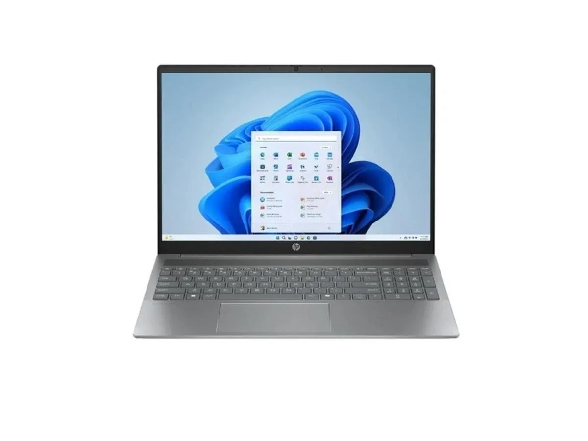 Silver 16 inch Pavilion laptop closed lid matte finish