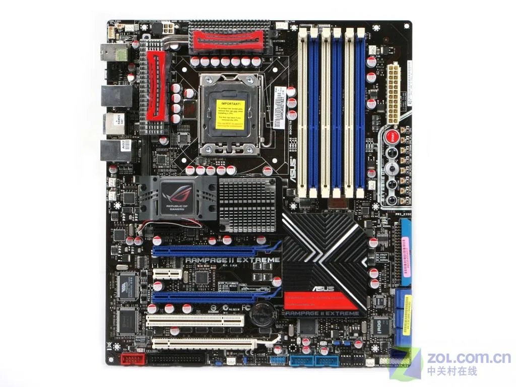 ASUS ASUS Rampage II Extreme Intel X58 LGA 1366 DDR3 24GB ATX motherboard — product photo
