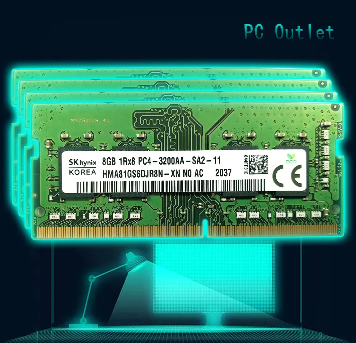 SK hynix SK hynix HMA81GS6DJR8N-XN 32GB (4x8GB) DDR4-3200 CL22 laptop RAM — 商品照片