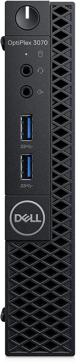 Small black rectangular Dell Optiplex 3070 USFF desktop