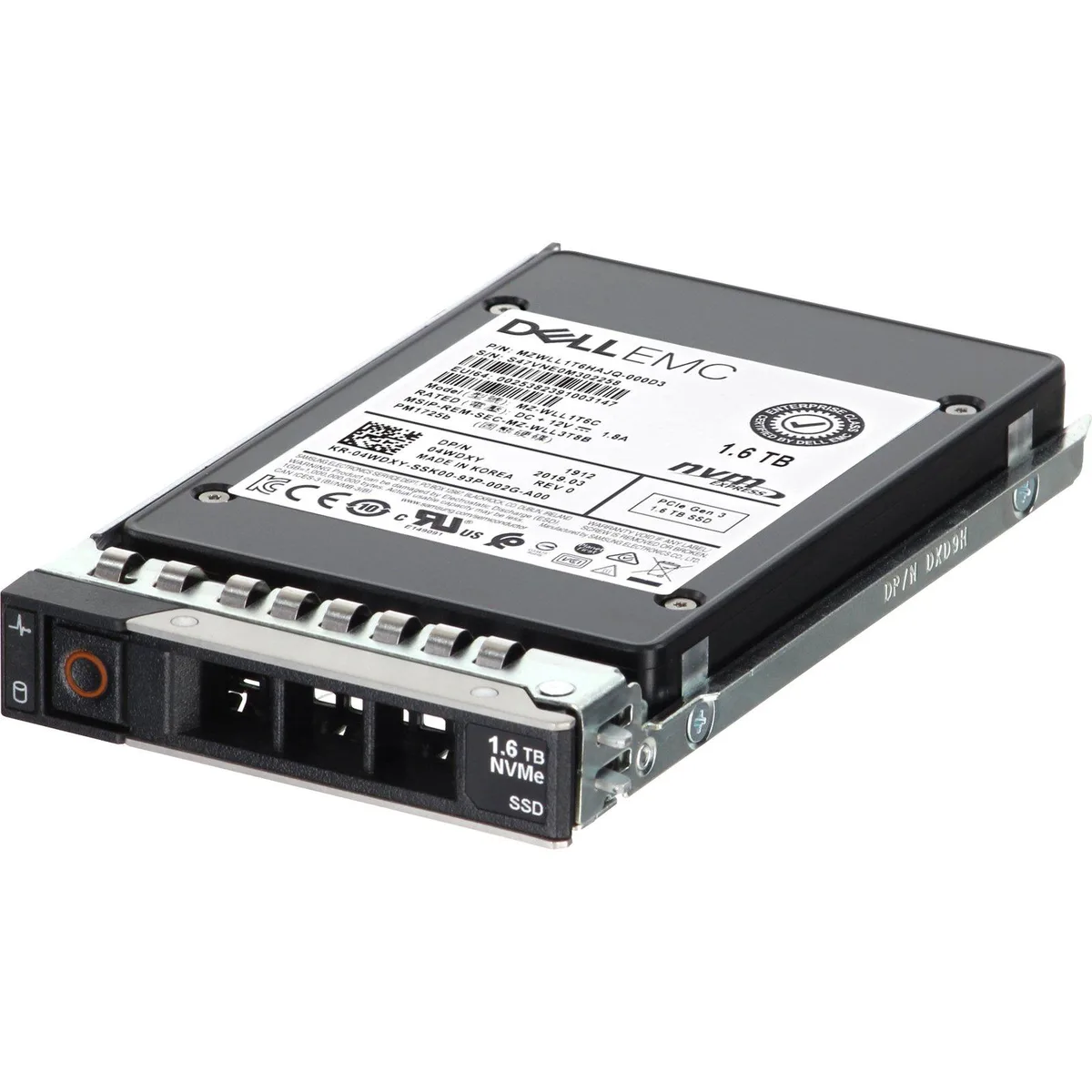 DELL DELL 4WDXY 1.6TB NVMe enterprise SSD — productfoto