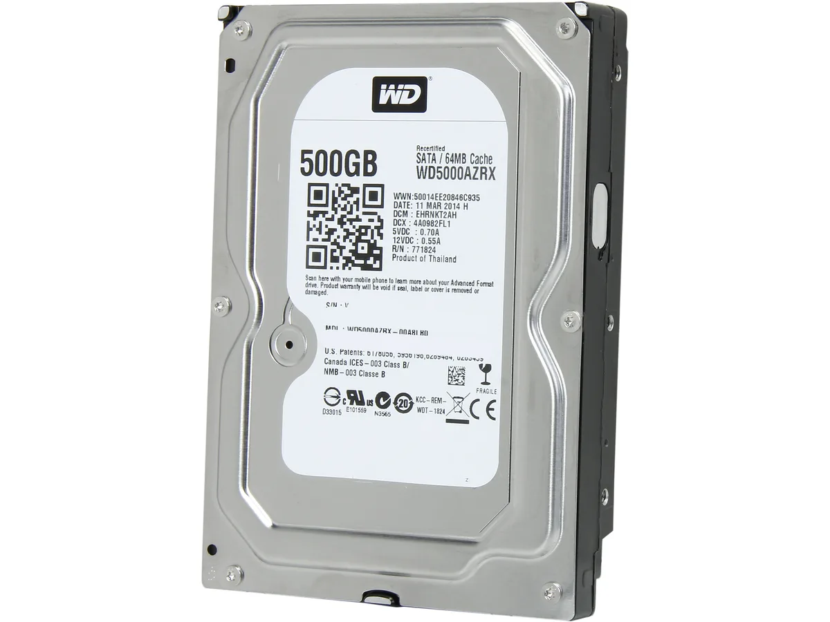 Western Digital Western Digital WD5000AZRX-FR 500GB 3.5" internal hard drive — foto produk