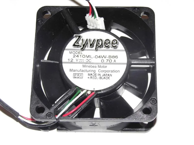 Zyvpee Zyvpee 2410ML-04W-B86 E51 60*25MM 12V .7A 4 Pin case fan — 제품 사진