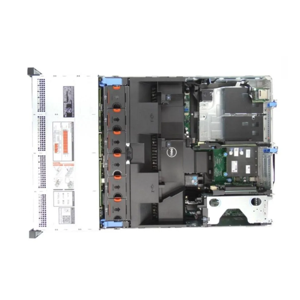 Silver 2U rack server with 24 front 2.5 inch drive bays